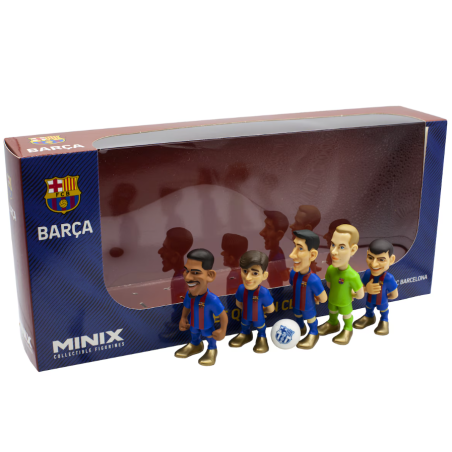 Blíster 5 Figuras Mini Fc Barcelona 7 Cm