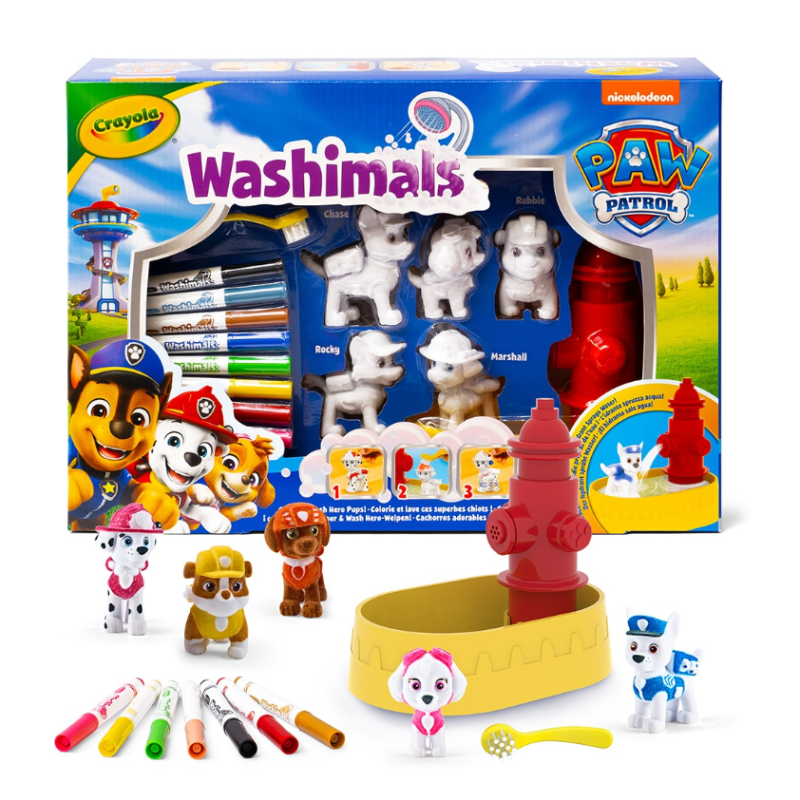 Washimals Patrulla Canina Set 5 Mascotas De Crayola