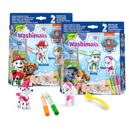 Washimals Paw Patrol Set 2 Mascotas Surtido