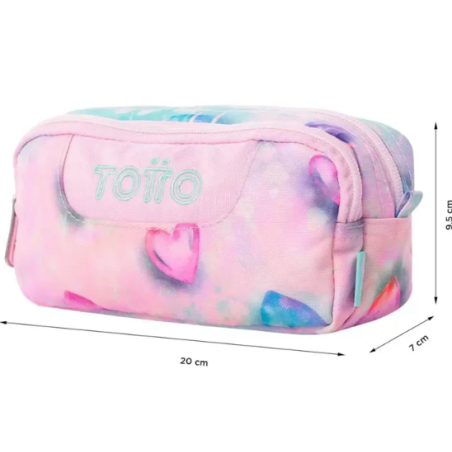 Estuche Totto Glitter Shiny Heart