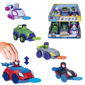 Vehículo Lanza Discos Spidey Surtido 2