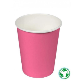 Vasos Cartón Fucsia 24 Uds