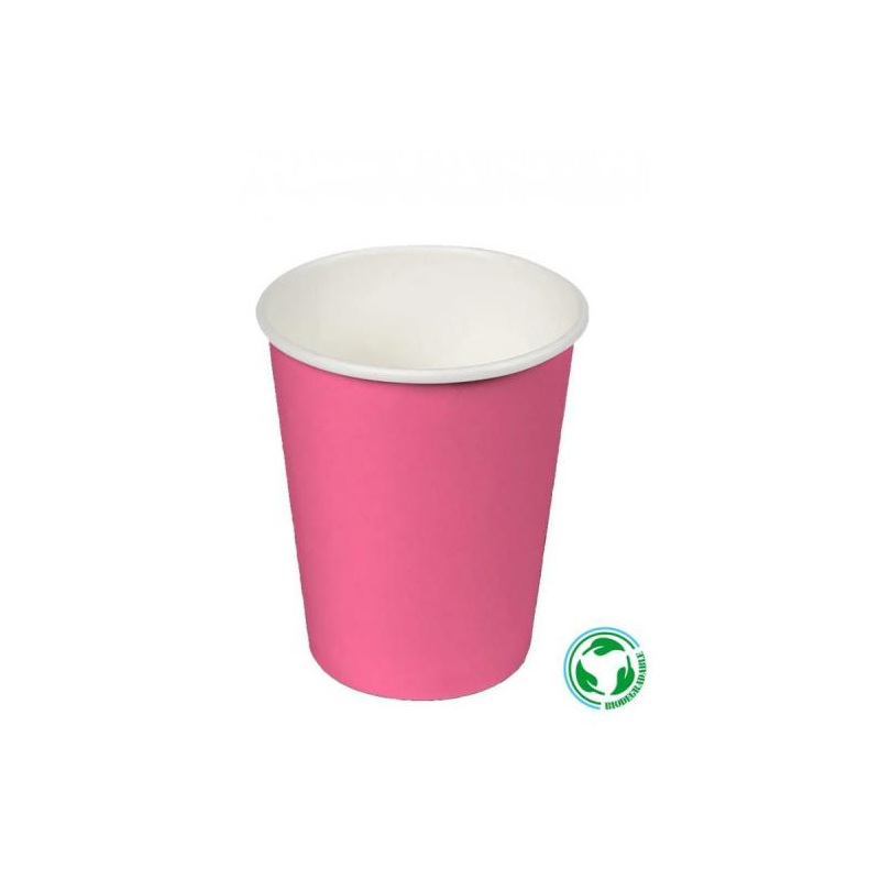 Vasos Cartón Fucsia 24 Uds De Fiesta Y Cumpleaños