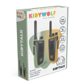 KIDYWOLF Walkie-Talkies Kidytalk Verde-Naranja De KIDYWOLF