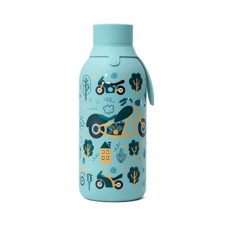 Aurea Botella Térmica Motorbike Green 500 Ml  De Aurea