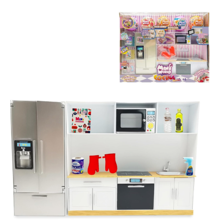 Mini World Playset Cocina Con 5 Bolas