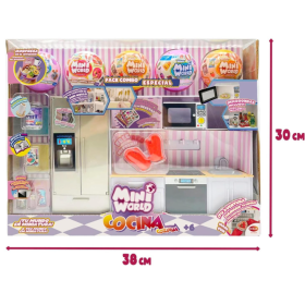 Mini World Playset Cocina Con 5 Bolas
