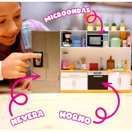 Mini World Playset Cocina Con 5 Bolas