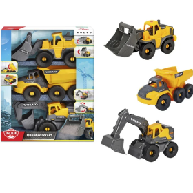 Set 3 Vehículos Construcción Volvo 26 cm