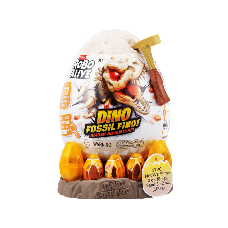 ZURU Robo Alive Dino Fossil Find Amber Adventure