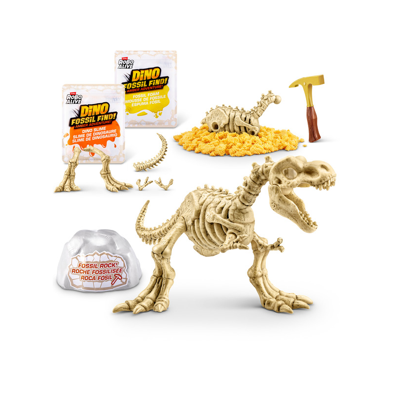 ZURU Robo Alive Dino Fossil Find Amber Adventure