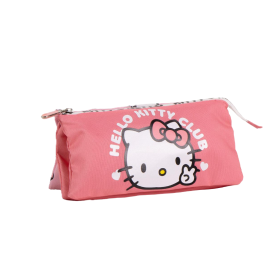Estuche Portatodo 3 Compartimentos Hello Kitty