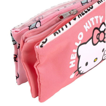 Estuche Portatodo 3 Compartimentos Hello Kitty