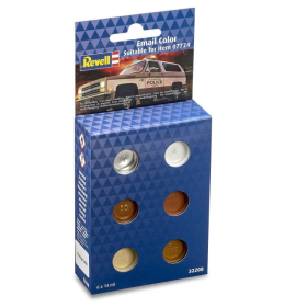 Set Colores Coche Policía 6 uds 14 ml Revell