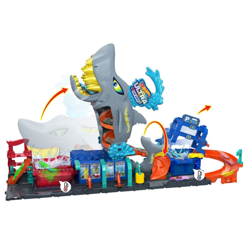 Hot Wheels City Túnel de Lavado con Tiburón