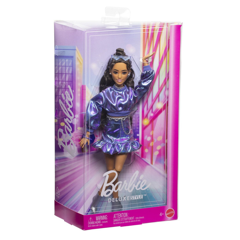 Barbie Deluxe Style Nº 7 Ropa Azul Metal