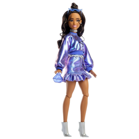 Barbie Deluxe Style Nº 7 Ropa Azul Metal