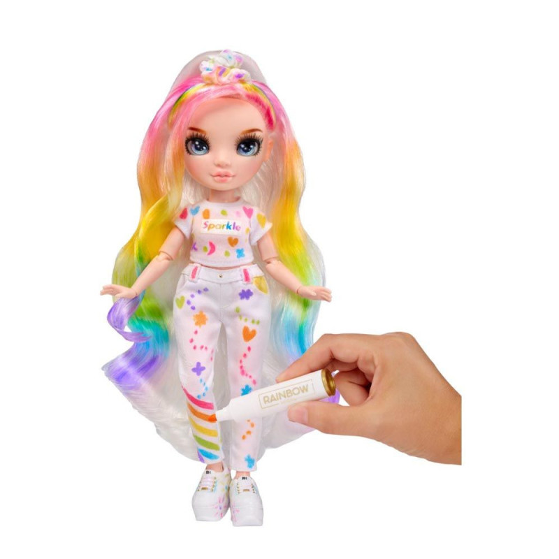 Rainbow High Color & Create Muñeca Ojos Azules