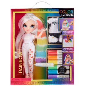 Rainbow High Color & Create Muñeca Ojos Azules