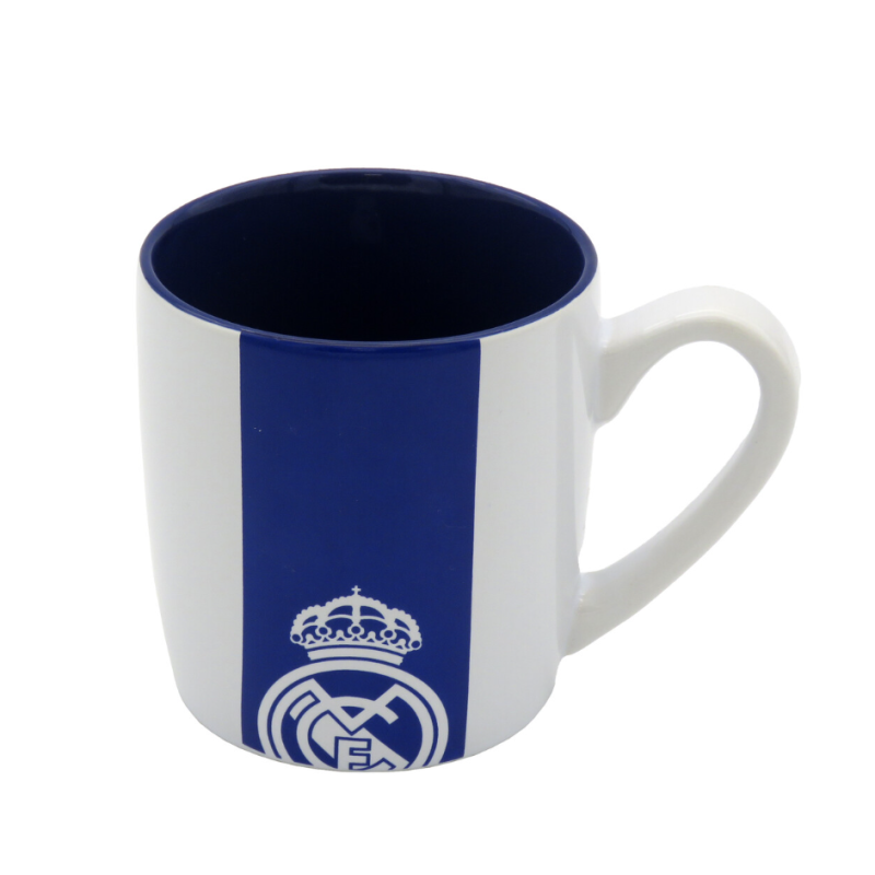 Taza Real Madrid Blanca Bicolor 350 Ml