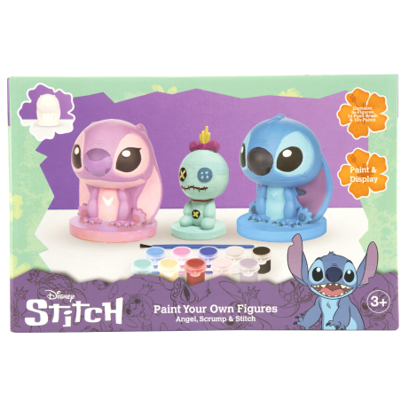 Stitch 3 Figuras De Escayola Para Pintar De CyP Brands