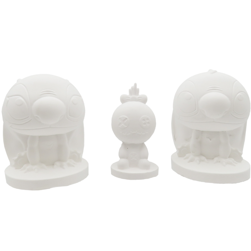 Stitch 3 Figuras De Escayola Para Pintar