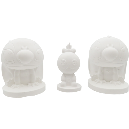 Stitch 3 Figuras De Escayola Para Pintar