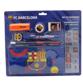 Set Papelería Pegatinas FC Barcelona