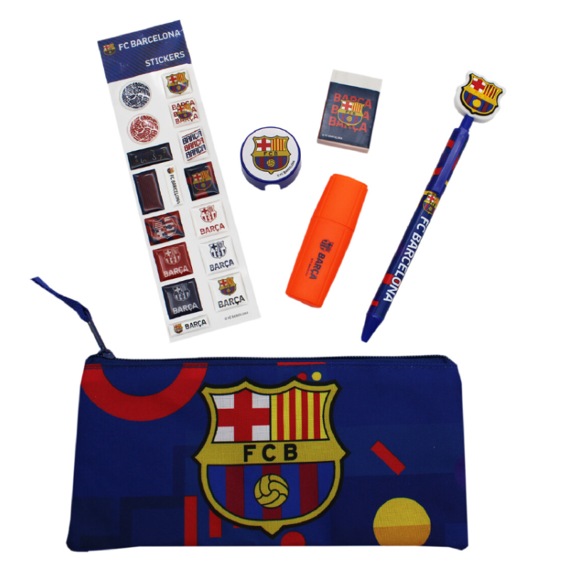 Set Papelería Pegatinas FC Barcelona