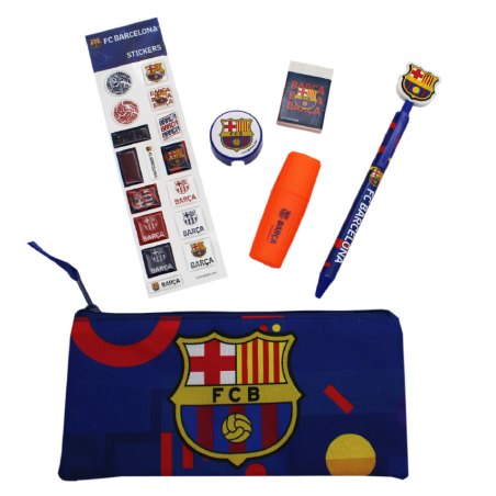 Set Papelería Pegatinas FC Barcelona