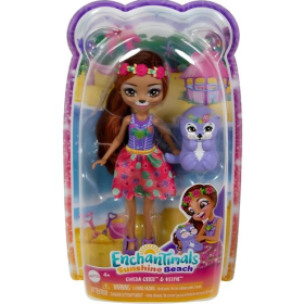 Muñeca Enchantimals Nutria Y Mascota