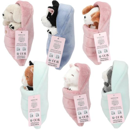 Top Model Peluche Perro/Gato Saco Dormir Surtido