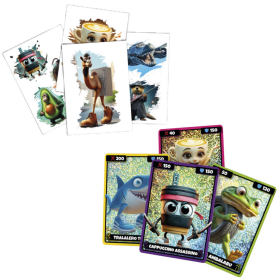 Pack Cartas + Tatuajes Italian Brainrot 2