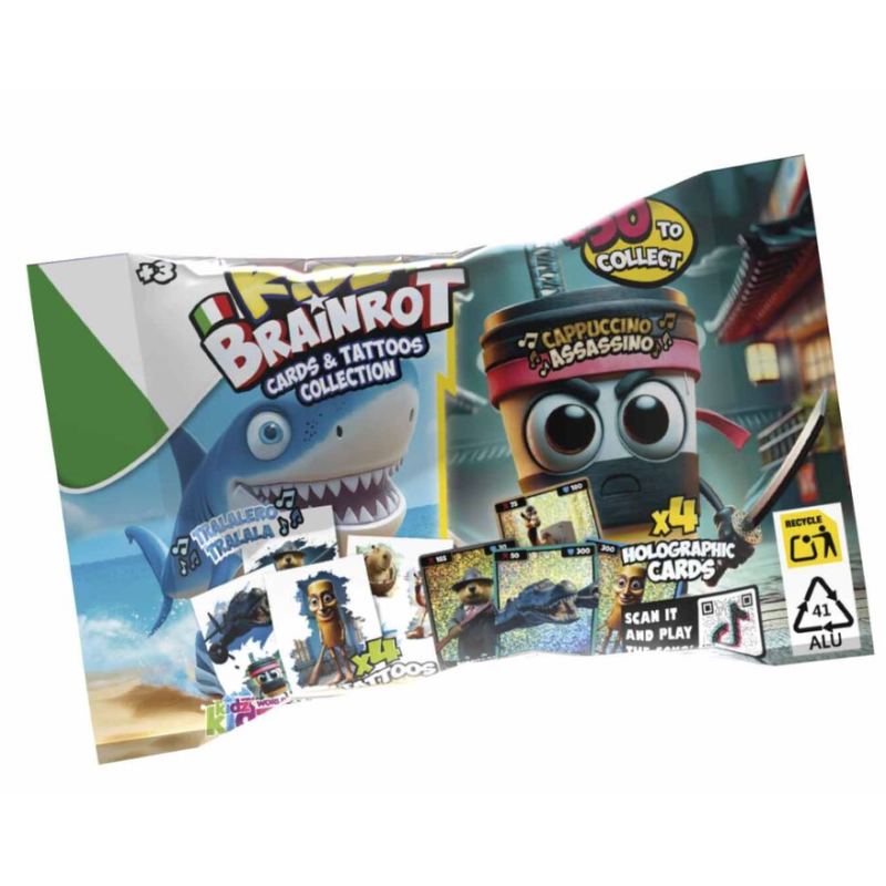 Pack Cartas + Tatuajes Italian Brainrot
