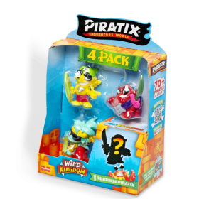 Piratix Wild Kingdom Pack 4 Figuras Surtido