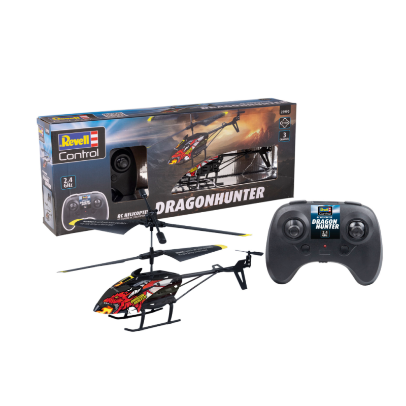RC Helicóptero Cazador De Dragones De Carrera Revell