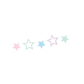 Guirnalda Unicornio Y Estrellas De Fiesta Y Cumpleaños 2