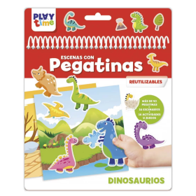Escenas Con Pegatinas Dinosaurios