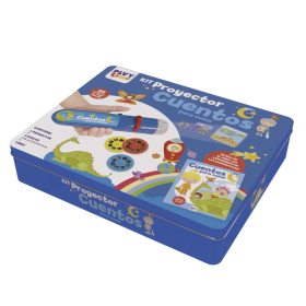 Kit Proyector Cuentos Caja Metálica