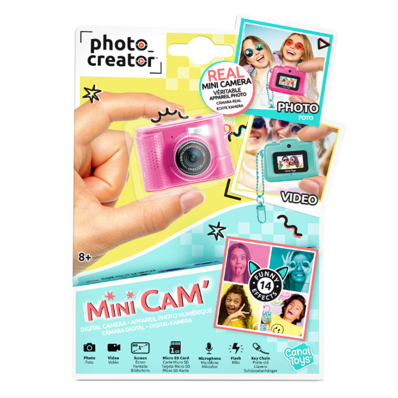 Mini Cámara Digital Surtido 6 Colores
