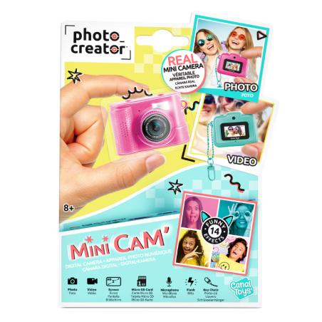 Mini Cámara Digital Surtido 6 Colores