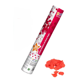 Cañón Pétalos Rosas Rojas 30 cm