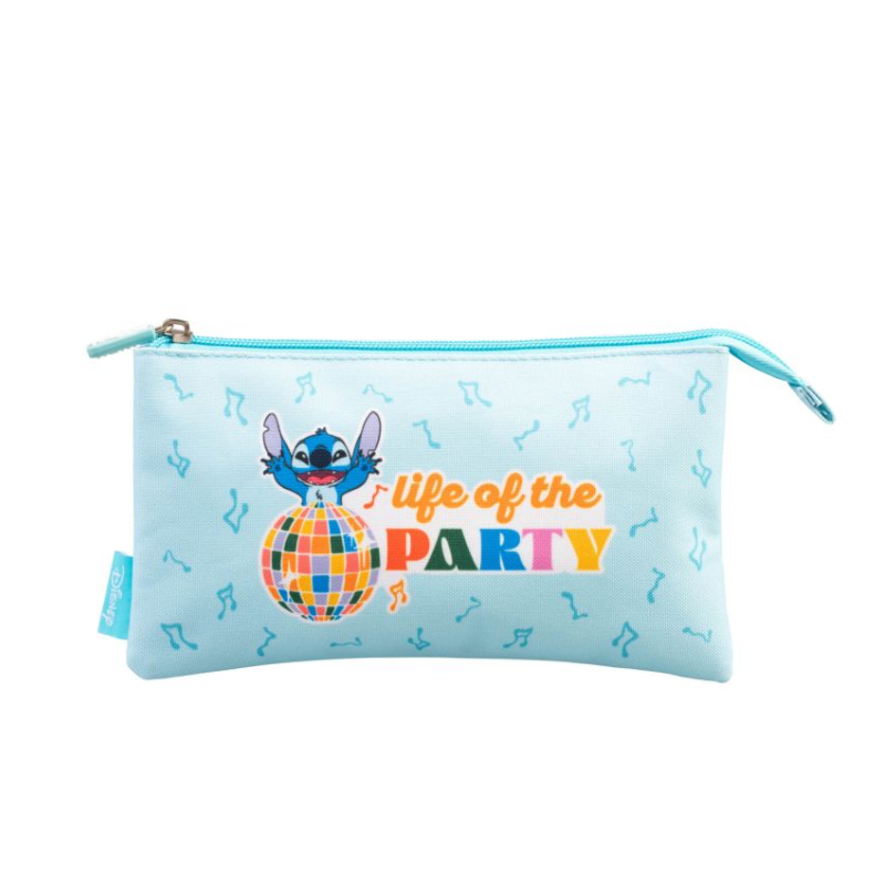 Estuche Triple Disney Stitch Waves De Grupo Erik