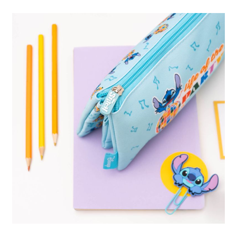 Estuche Triple Disney Stitch Waves