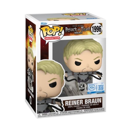 Funko Pop Ataque a los Titanes Reiner Braun