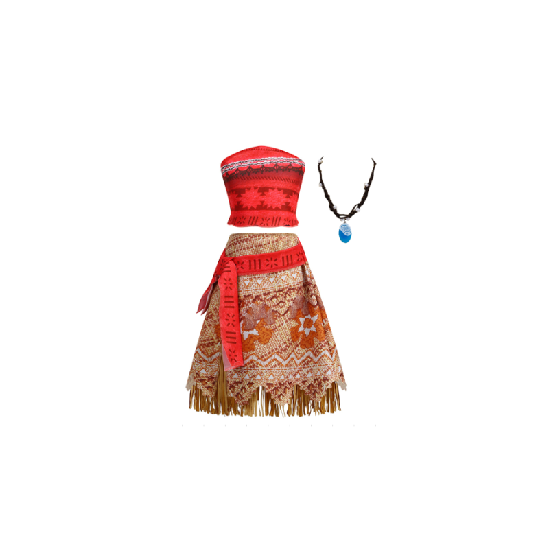 Disfraz Moana Talla 8-9 Años De Ataa