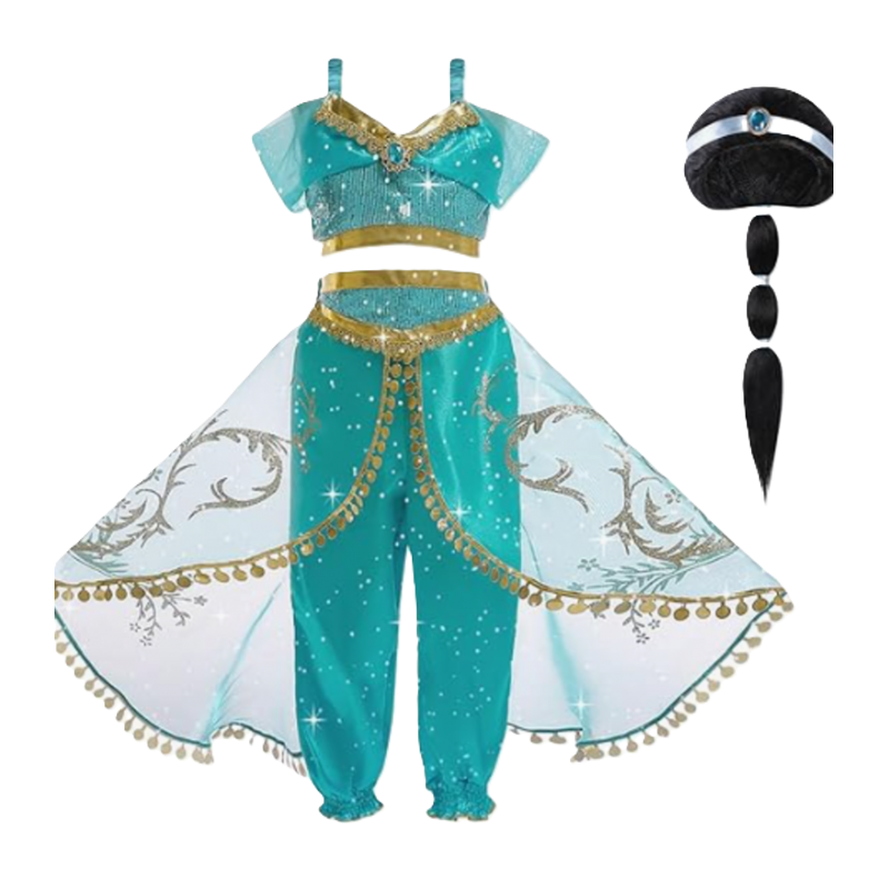 Disfraz Princesa Jasmín Talla 8-9 Años De Ataa