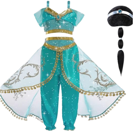 Disfraz Princesa Jasmín Talla 8-9 Años De Ataa