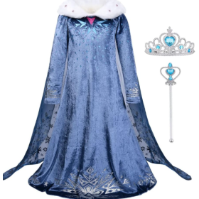 Disfraz Vestido Princesa Con Capa Talla 2-3 Años De Ataa