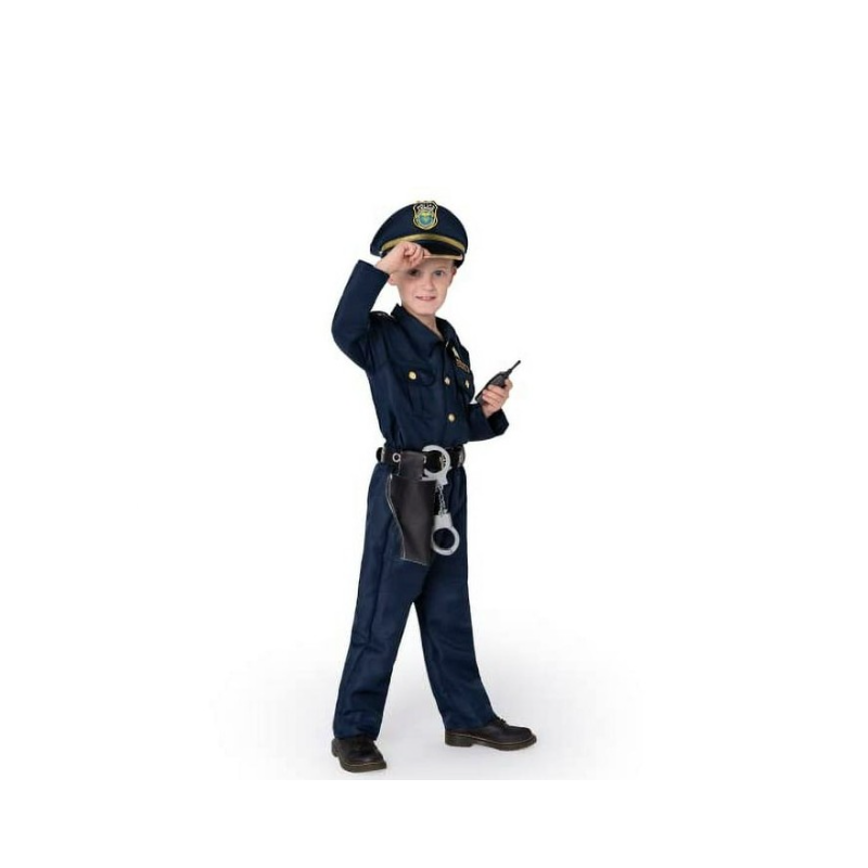 Disfraz Policía Con Accesorios Talla 10-12 Años